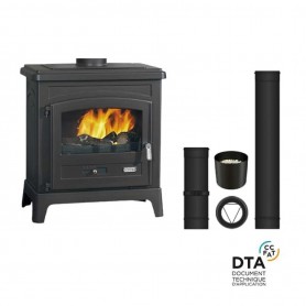 Fonteval Godin wood stove pack Top outlet 10kW