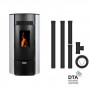 Giuliana rear outlet pellet stove pack + 9kW rear outlet installation kit