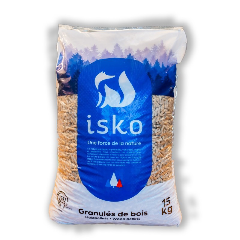 ISKO wood pellets - Pallet of 65 bags 975kg