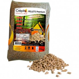 Crépito wood pellets (pallet of 72 bags - 1080kg)