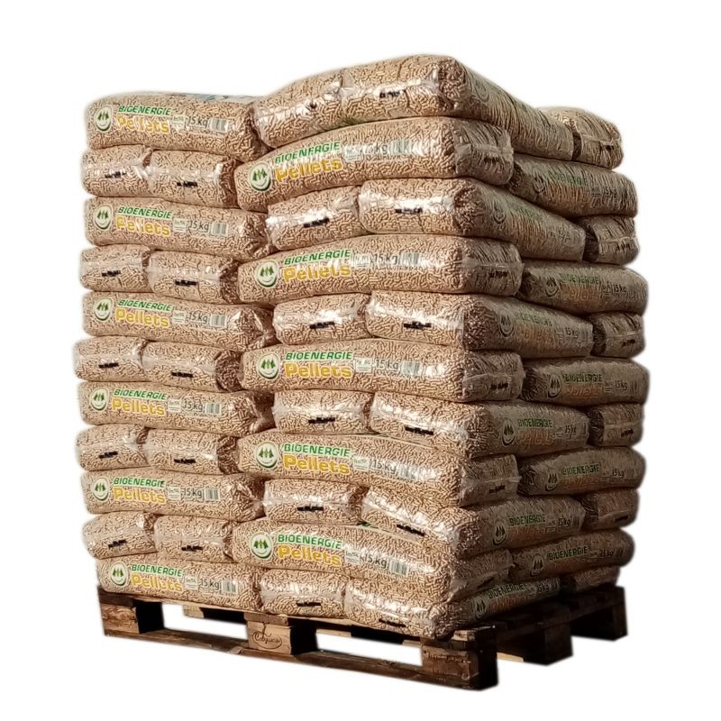 Pellet Bio Energie - Pallet of 66 Bags of 15 Kg