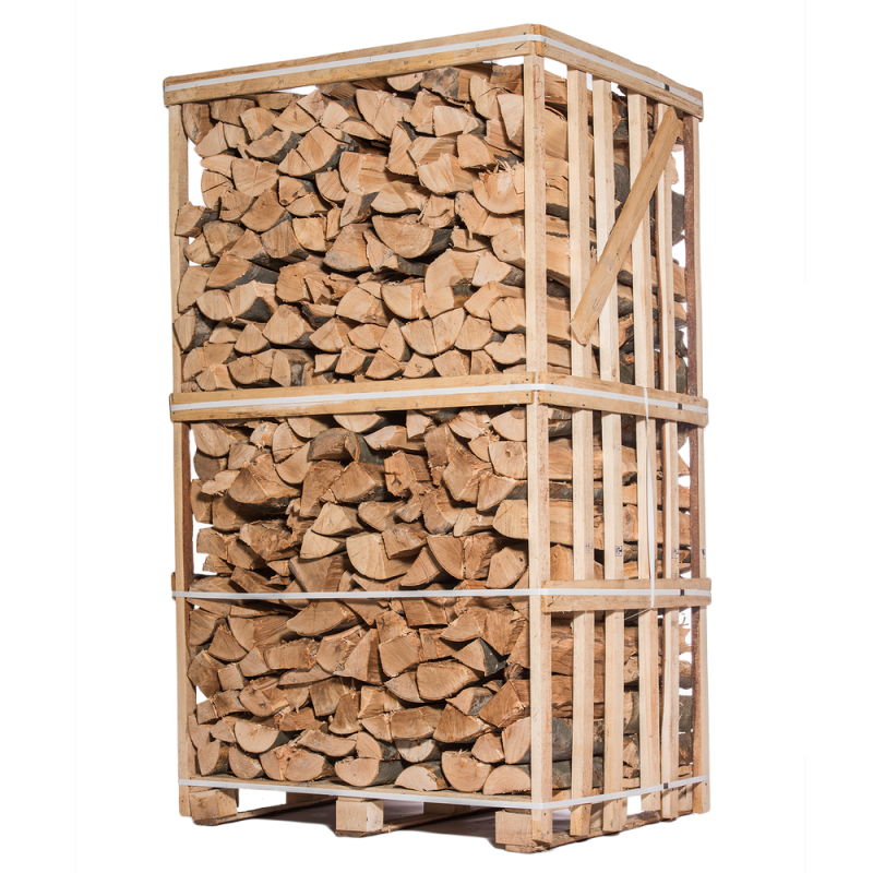 Caisse de Bois de chauffage – 45 cm – Mélange de bois durs (2 m3 )