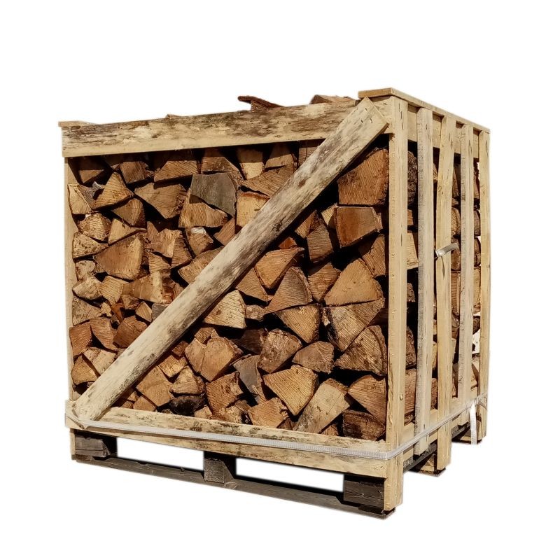 Bois de Chauffage – 33cm – sec – Mélange de Bois durs – Palette 1 m3 – 1.5 Stères